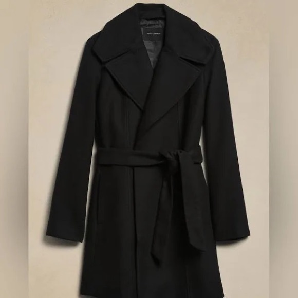 Banana Republic Tie Waist Coat - Picture 2 of 3